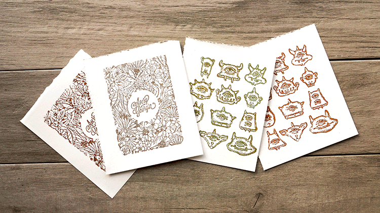 Laser Engraved Woodblock Print