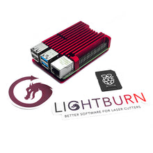 LightBurn Bridge Kit with Rhodolite Red Heatsink Case